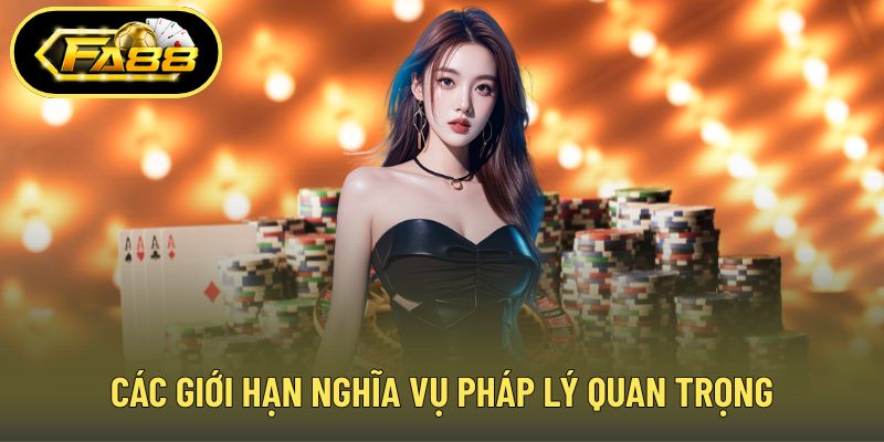 Các giới hạn nghĩa vụ pháp lý quan trọng
