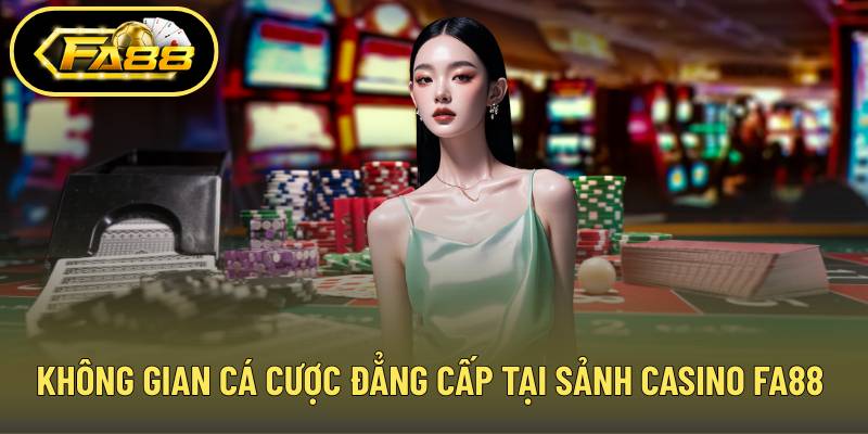 Không gian cá cược đẳng cấp tại sảnh casino FA88 trực tuyến