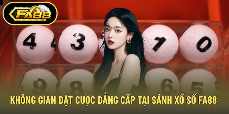 Không gian đặt cược đẳng cấp tại sảnh xổ số FA88 uy tín