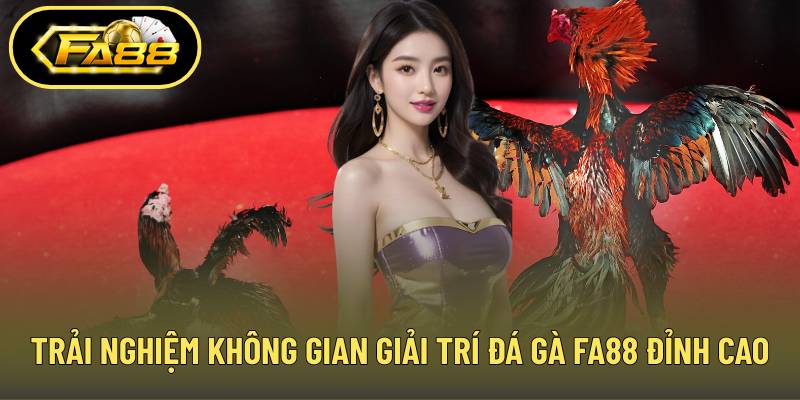 Trải nghiệm không gian giải trí đá gà FA88 đỉnh cao hàng đầu